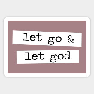 Let Go and Let God Typewriter Paper Strips Magnet